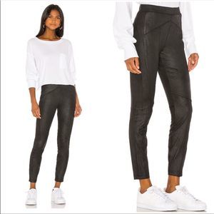 New Free People Midnight Vegan Suede Skinny Pants